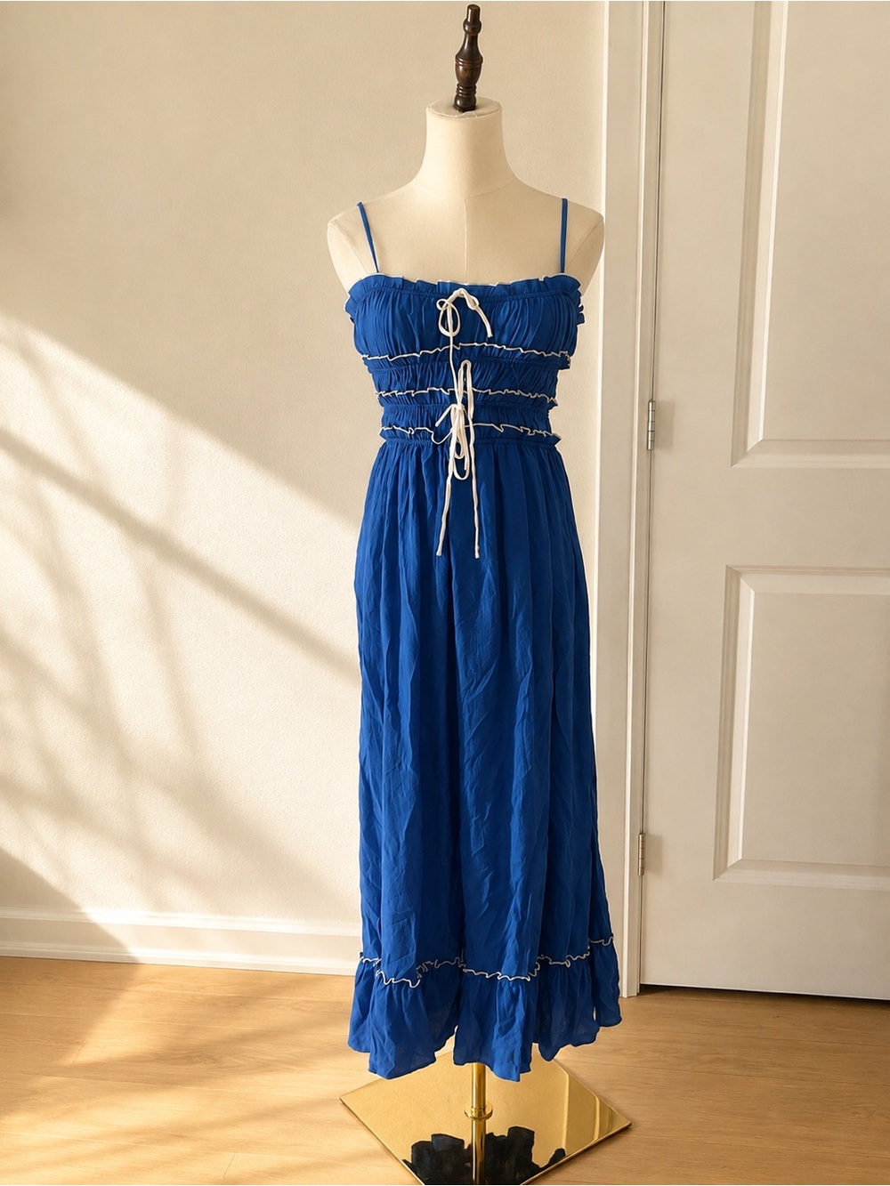Thirty Thirty L/A Cobalt Blue Maxi Dress – XS – NWT 💙